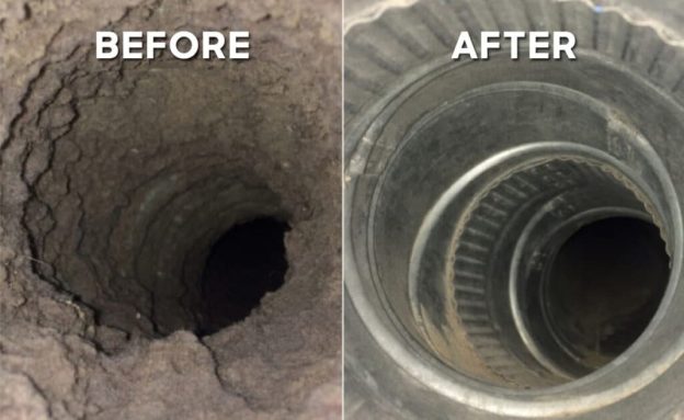 dryer vents before and after